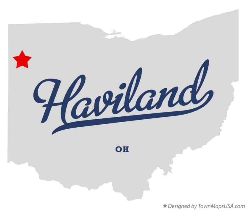 Map of Haviland Ohio OH