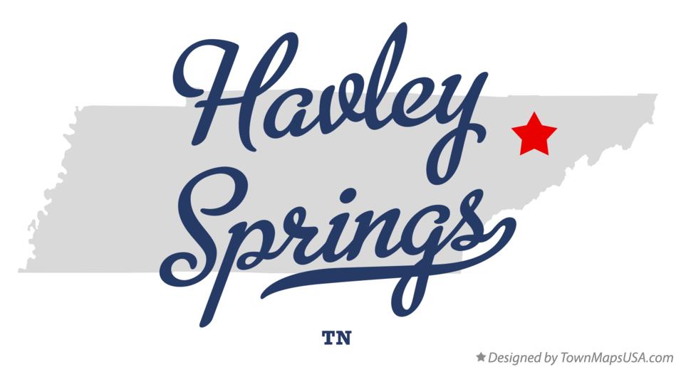 Map of Havley Springs Tennessee TN