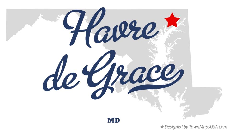 Map of Havre de Grace Maryland MD