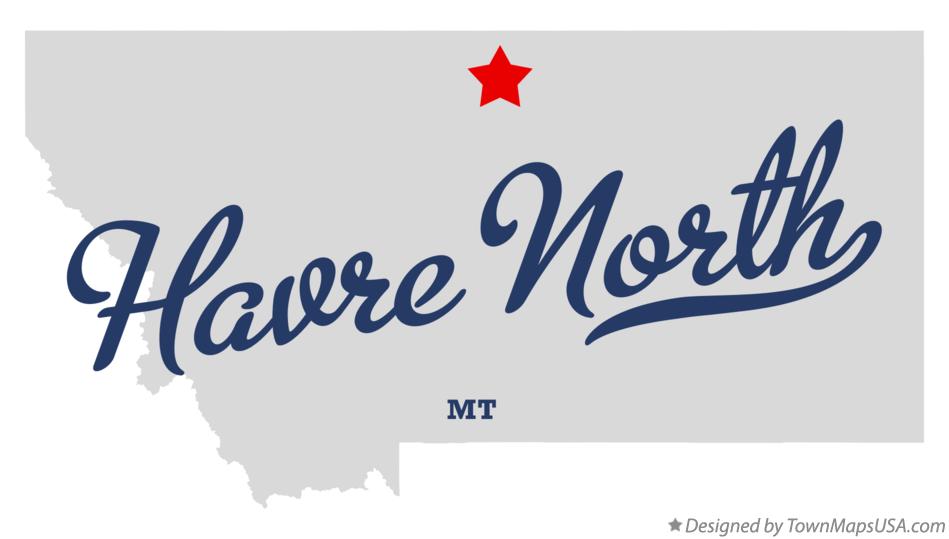 Map of Havre North Montana MT