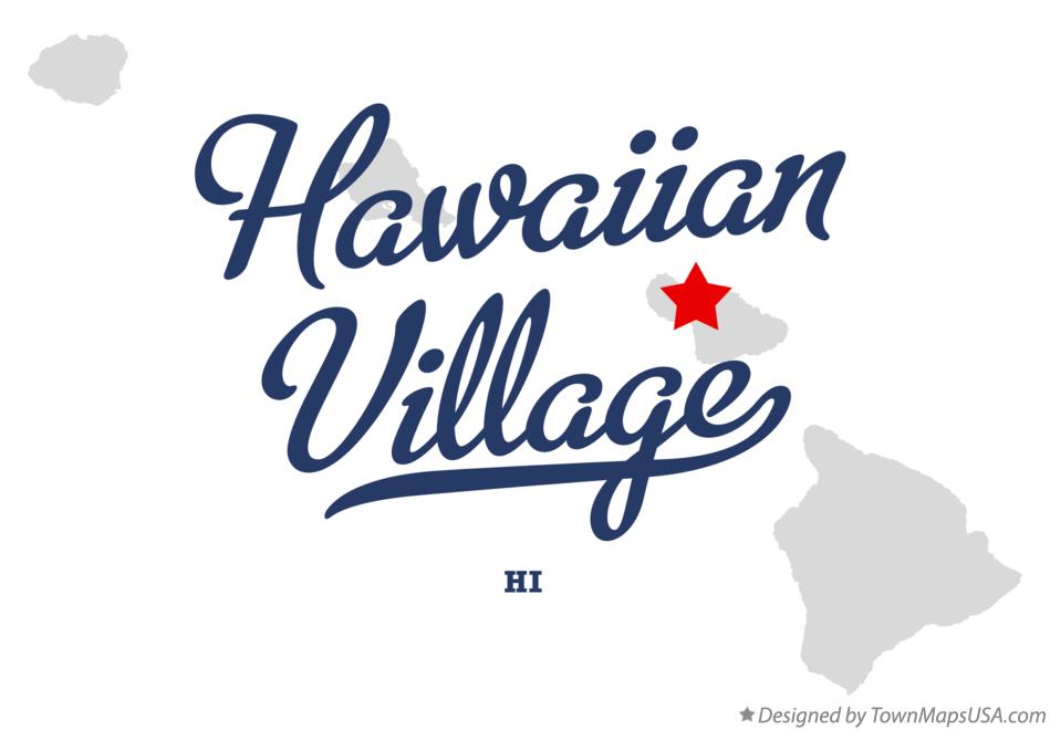 Map of Hawaiian Village Hawaii HI