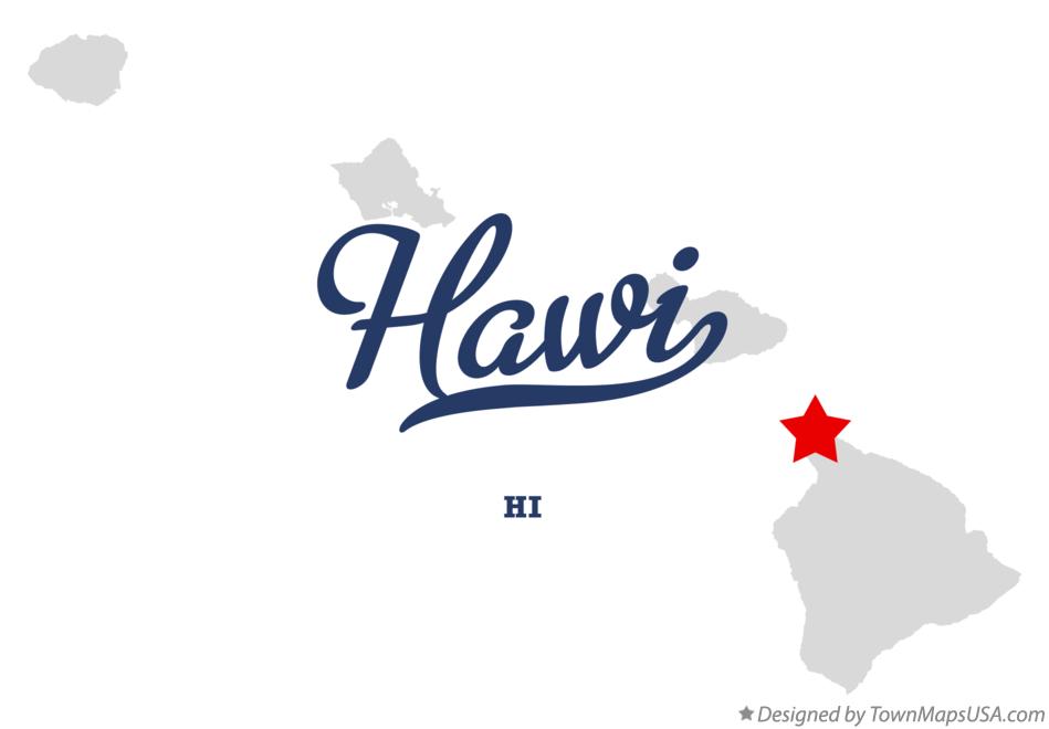 Map of Hāwī Hawaii HI