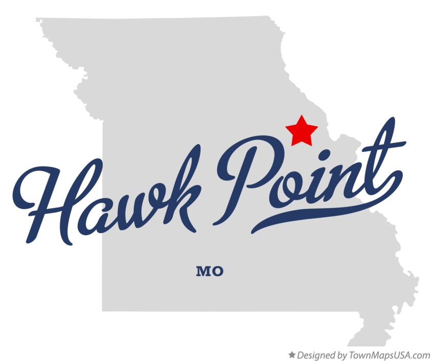 Map of Hawk Point Missouri MO