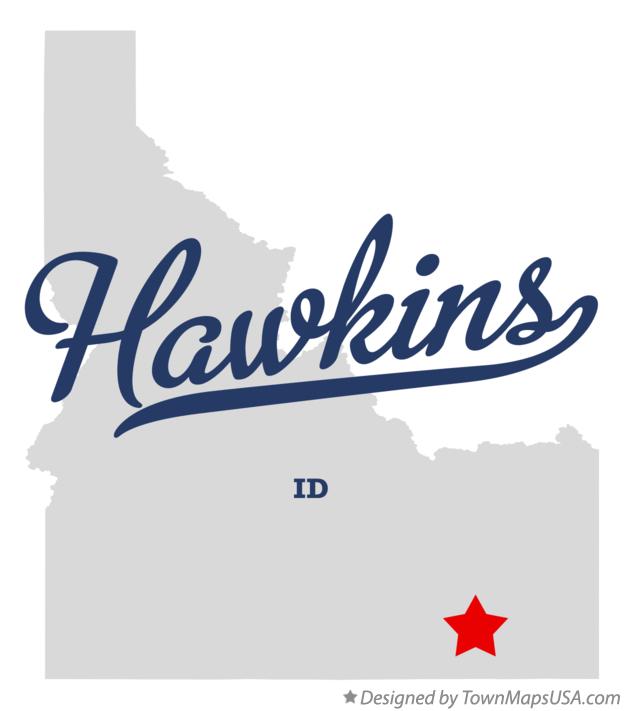 Map of Hawkins Idaho ID