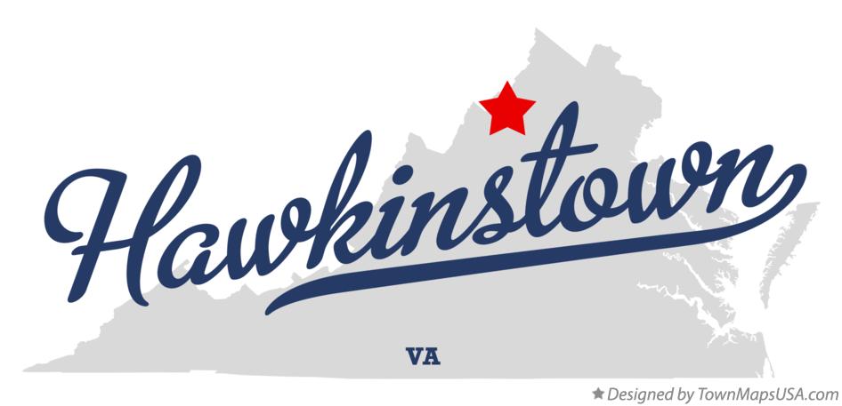 Map of Hawkinstown Virginia VA