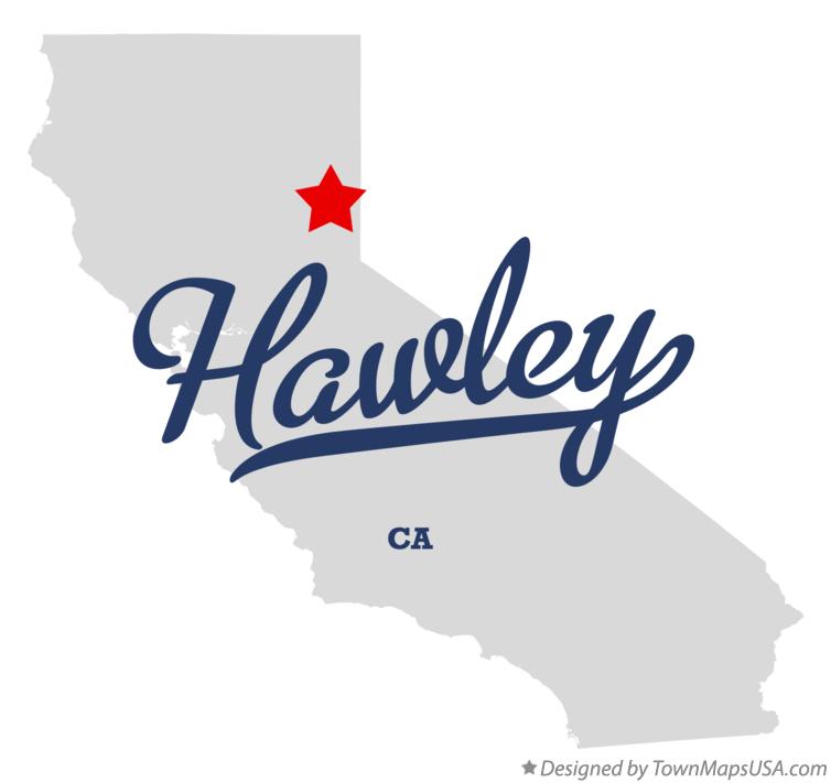 Map of Hawley California CA