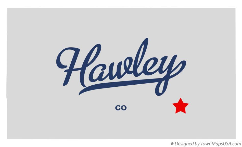 Map of Hawley Colorado CO