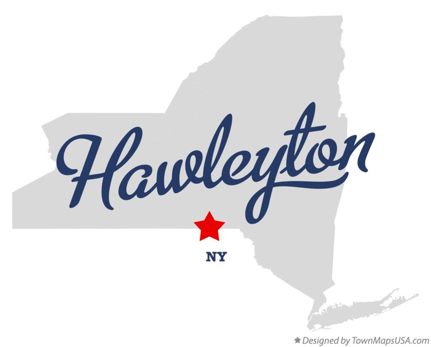 Map of Hawleyton New York NY