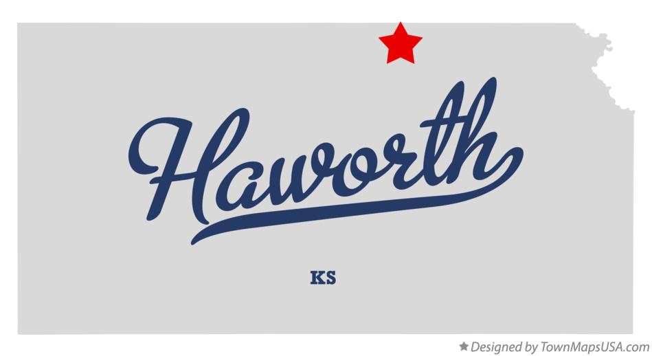 Map of Haworth Kansas KS