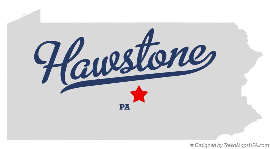 Map of Hawstone Pennsylvania PA