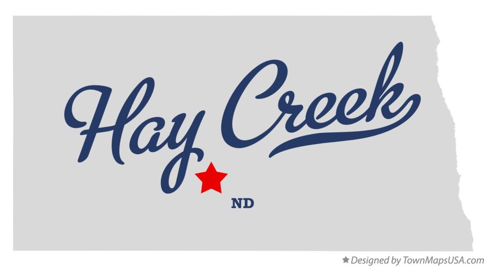 Map of Hay Creek North Dakota ND