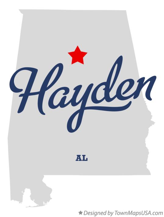 Map of Hayden Alabama AL