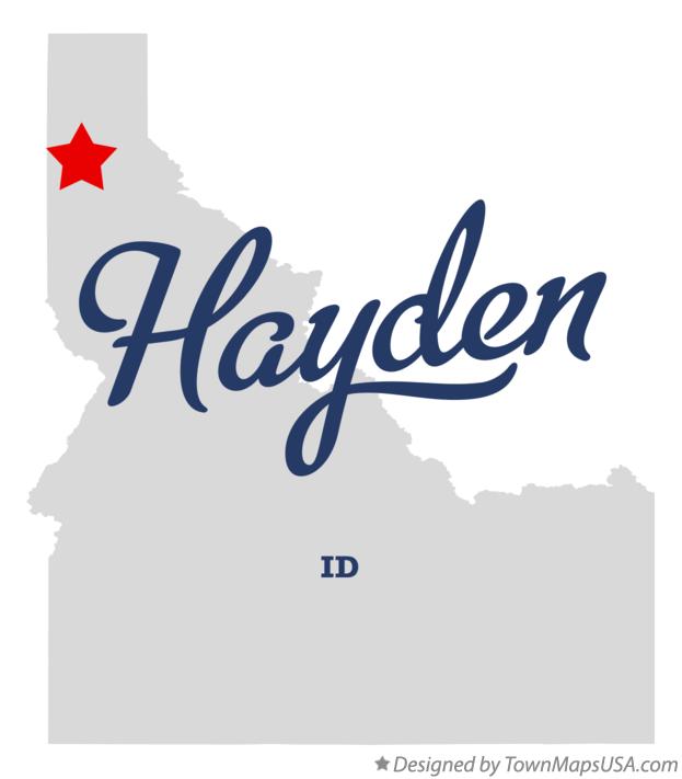 Map of Hayden Idaho ID