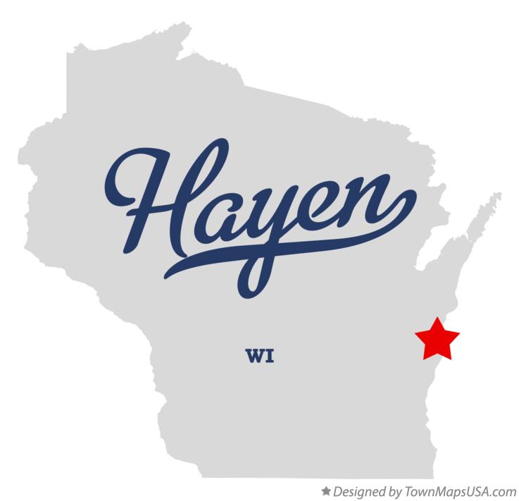 Map of Hayen Wisconsin WI