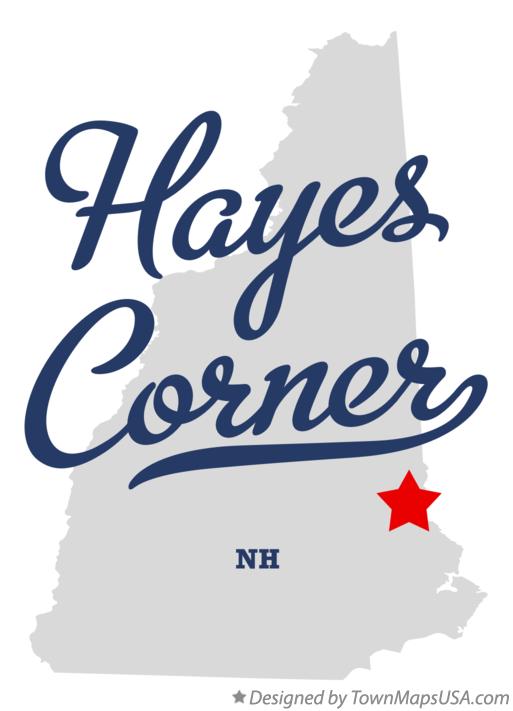 Map of Hayes Corner New Hampshire NH