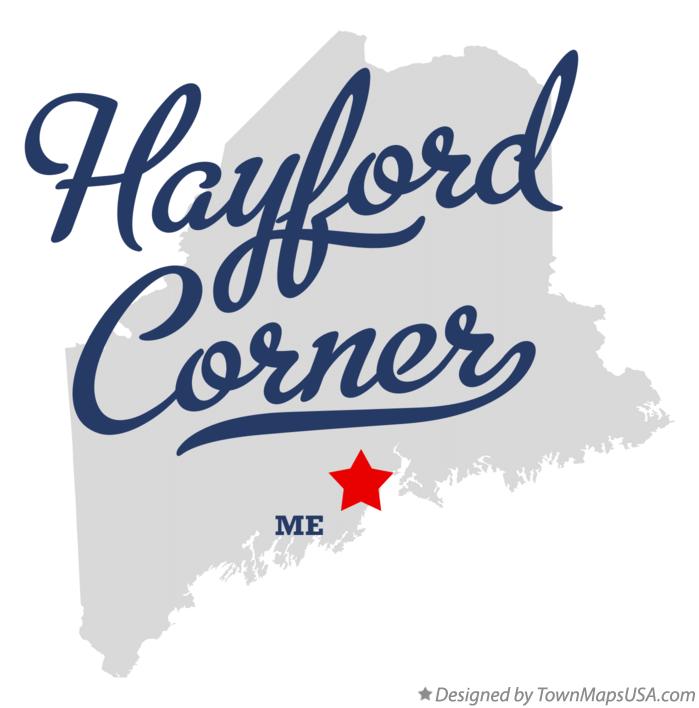 Map of Hayford Corner Maine ME