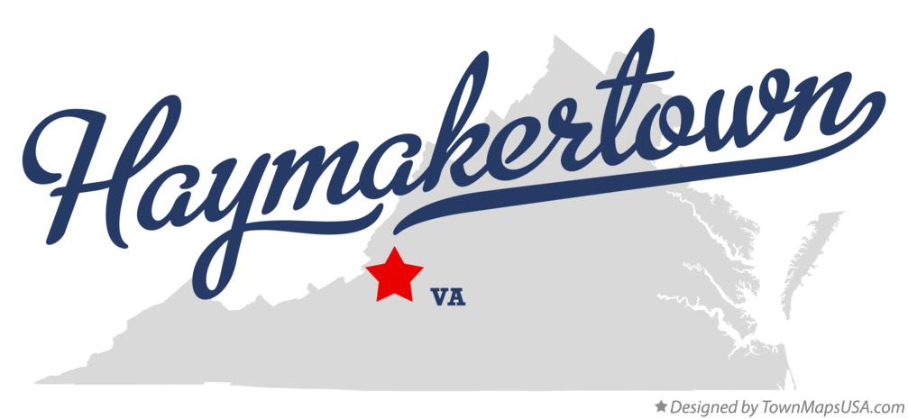 Map of Haymakertown Virginia VA