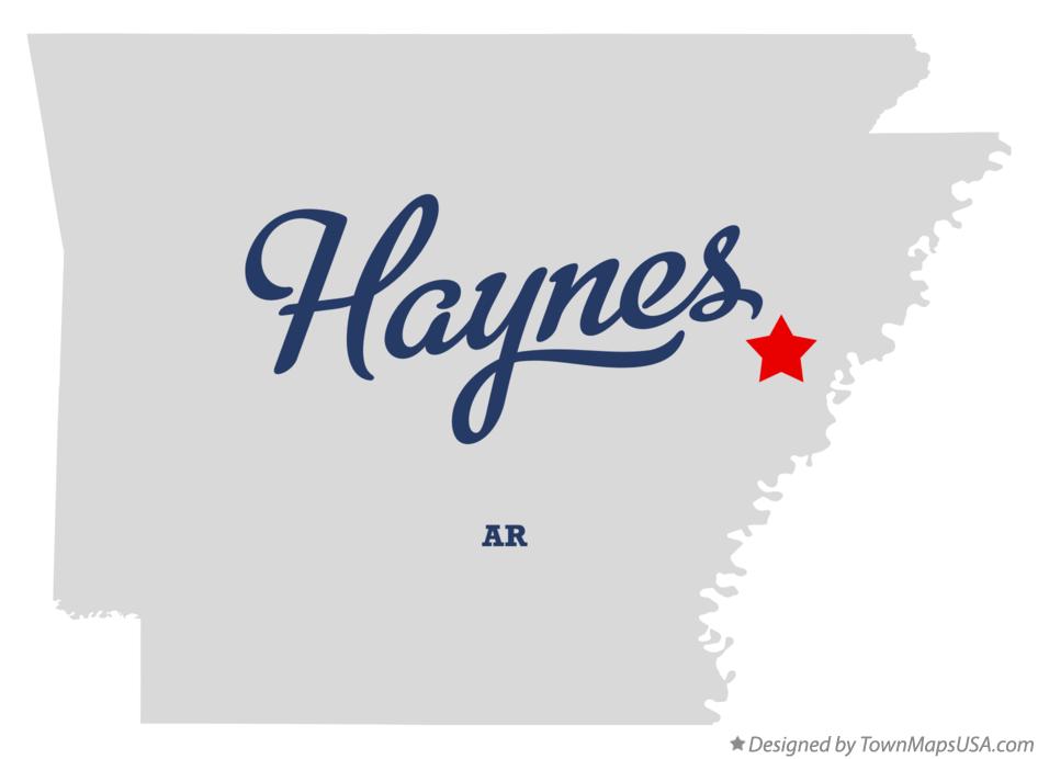 Map of Haynes Arkansas AR