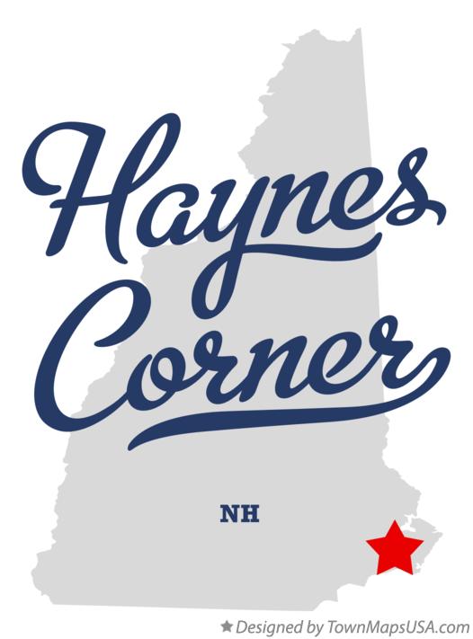 Map of Haynes Corner New Hampshire NH