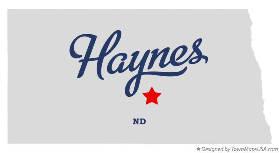 Map of Haynes North Dakota ND