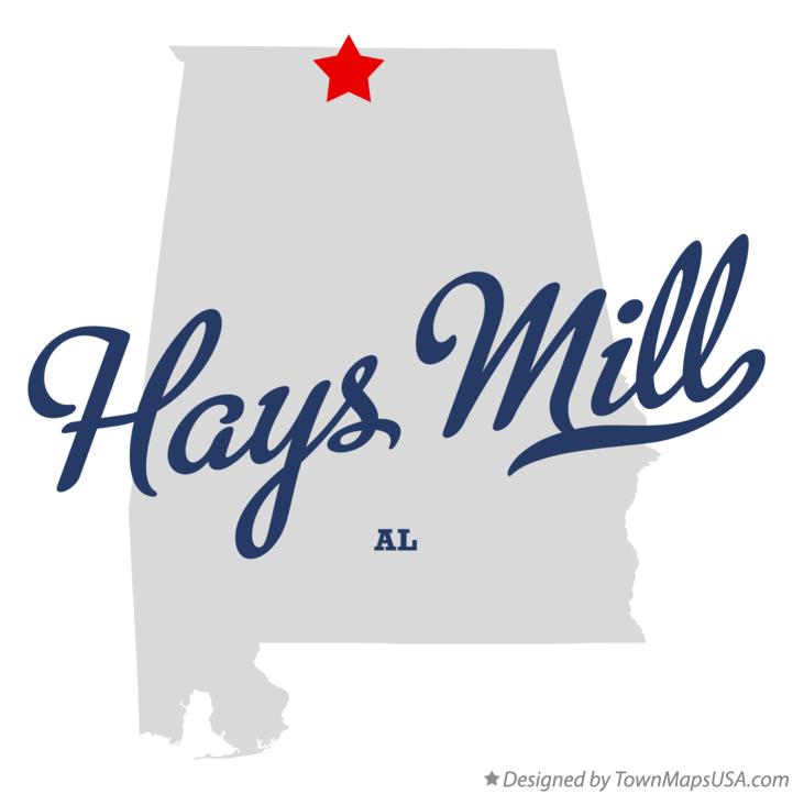 Map of Hays Mill Alabama AL