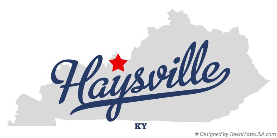 Map of Haysville Kentucky KY