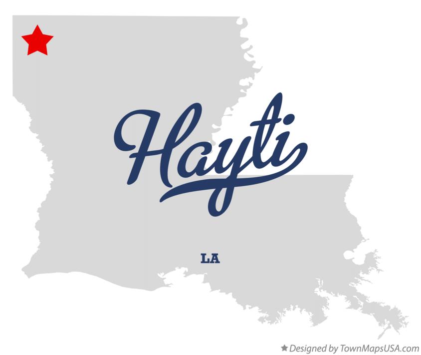 Map of Hayti Louisiana LA