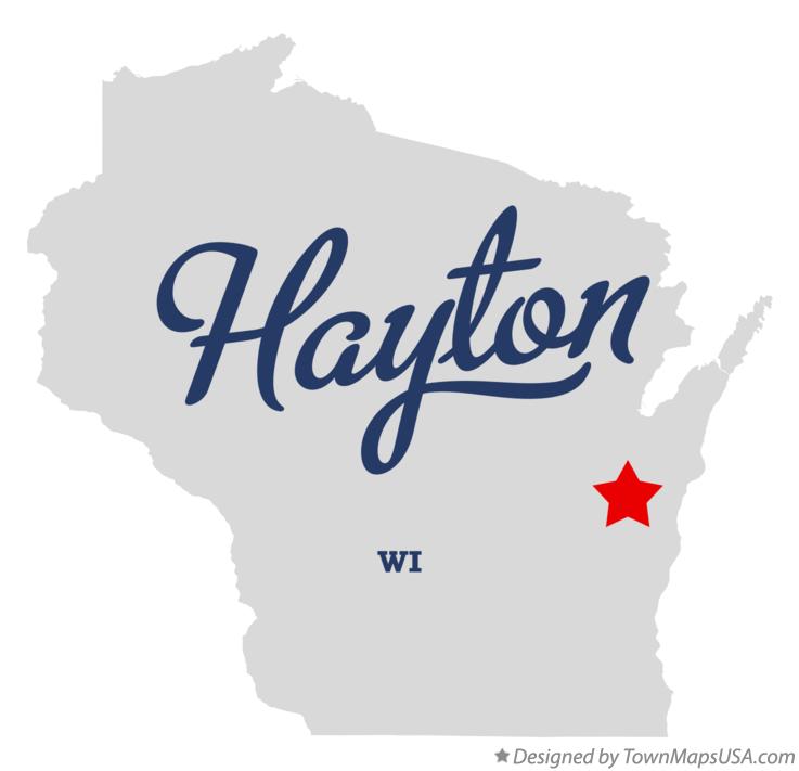 Map of Hayton Wisconsin WI