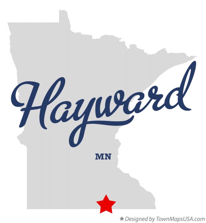 Map of Hayward Minnesota MN