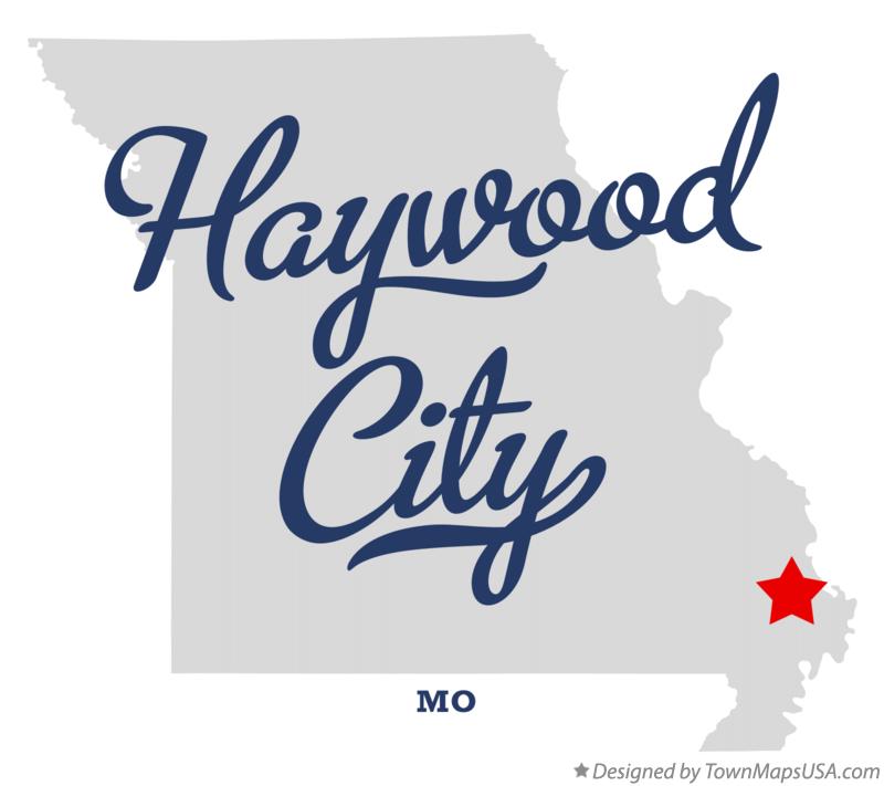 Map of Haywood City Missouri MO