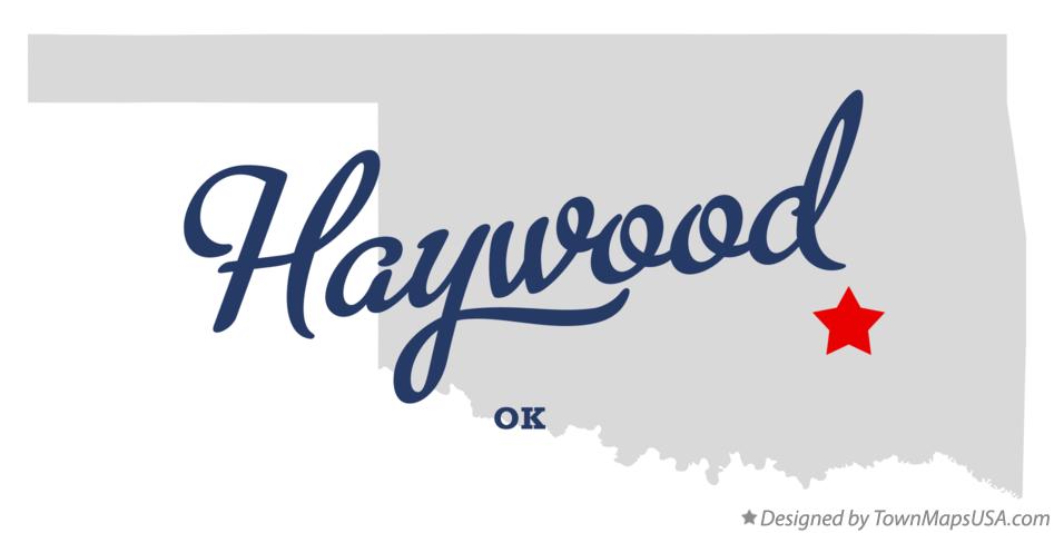 Map of Haywood Oklahoma OK