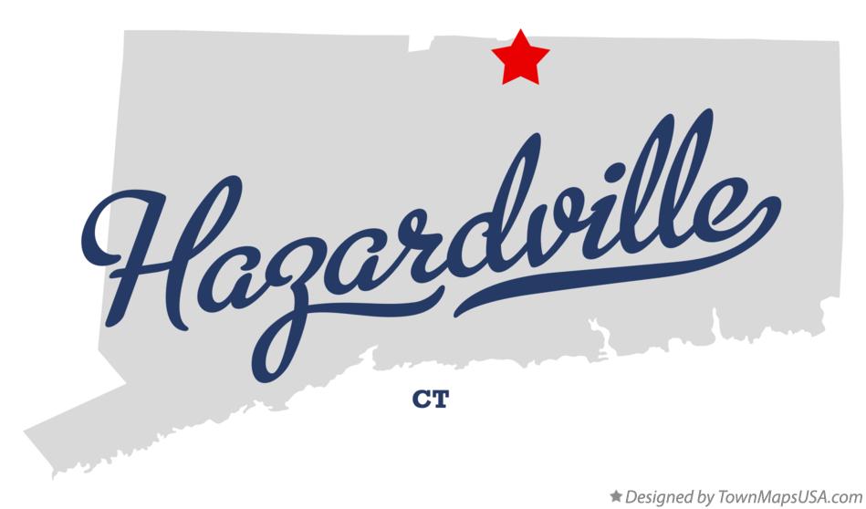 Map of Hazardville Connecticut CT