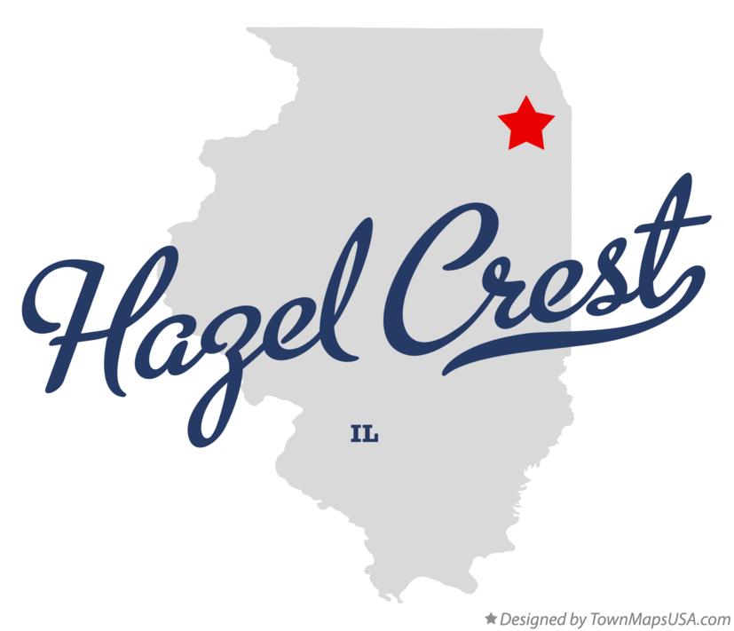 Map of Hazel Crest Illinois IL