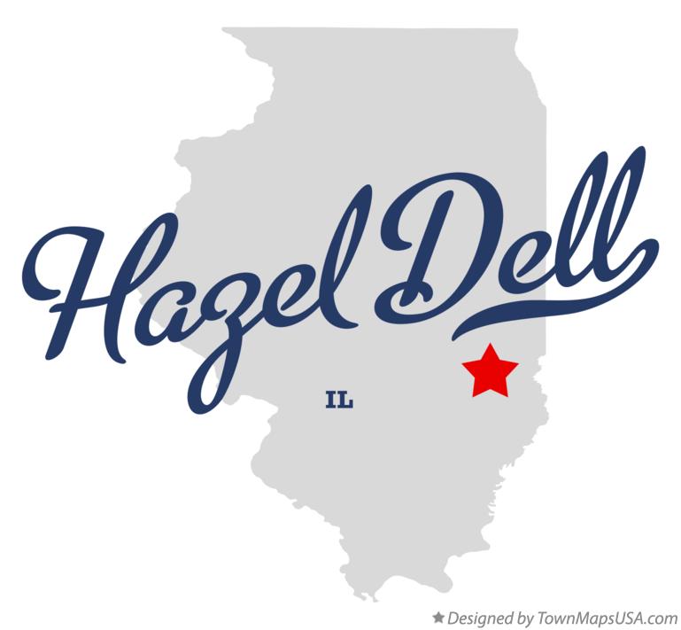 Map of Hazel Dell Illinois IL