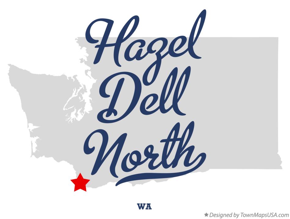 Map of Hazel Dell North Washington WA