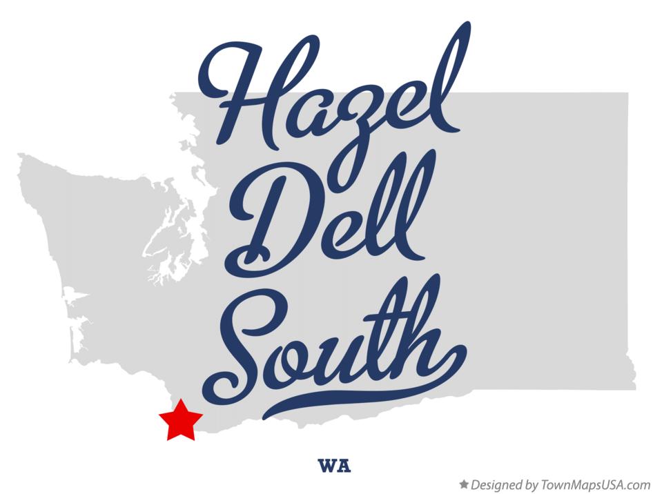 Map of Hazel Dell South Washington WA