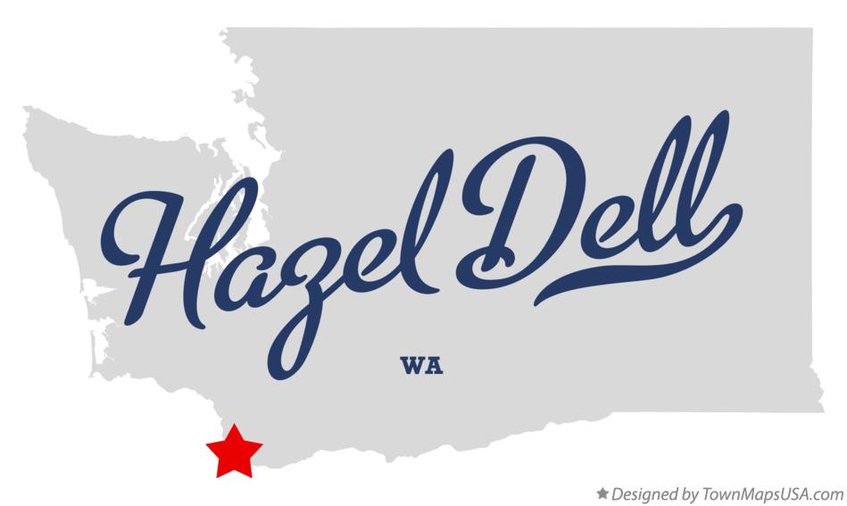 Map of Hazel Dell Washington WA
