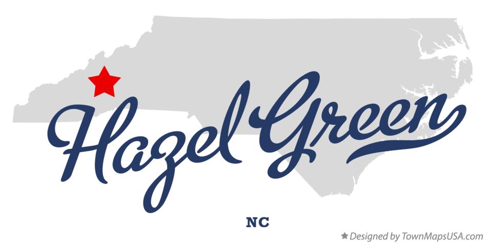 Map of Hazel Green North Carolina NC