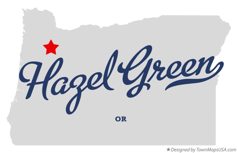 Map of Hazel Green Oregon OR