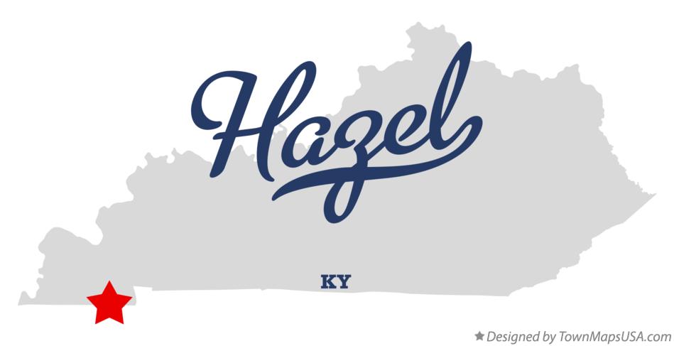 Map of Hazel Kentucky KY