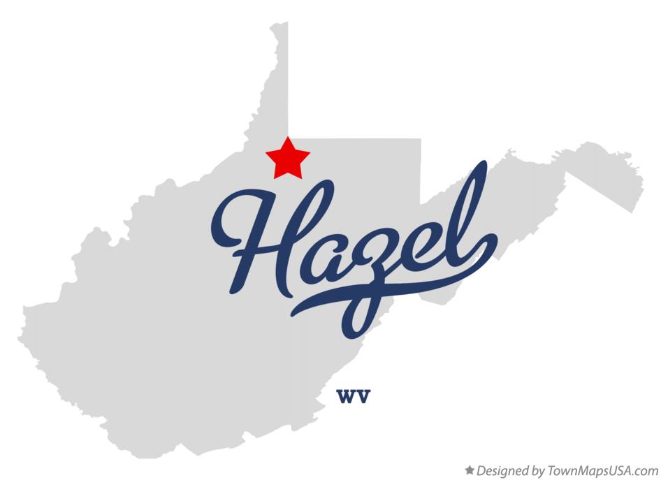 Map of Hazel West Virginia WV
