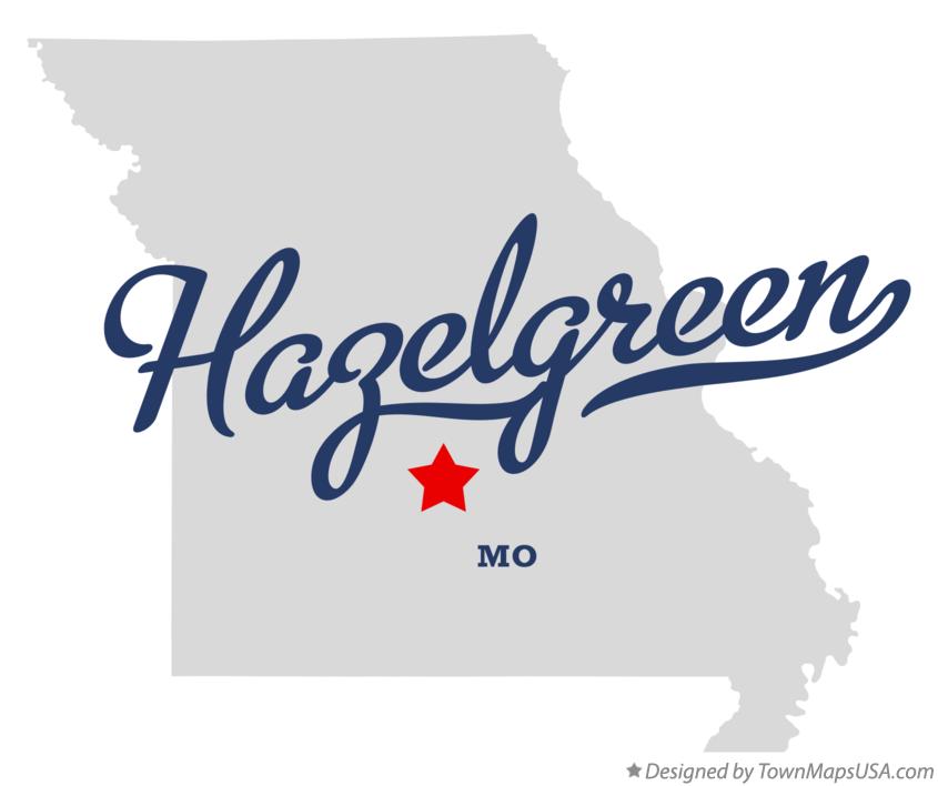 Map of Hazelgreen Missouri MO