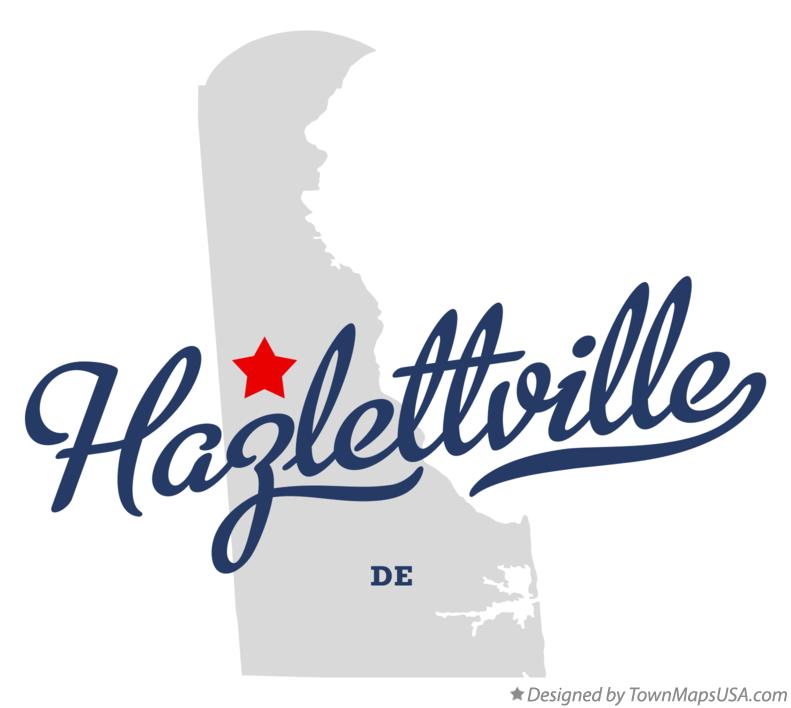 Map of Hazlettville Delaware DE