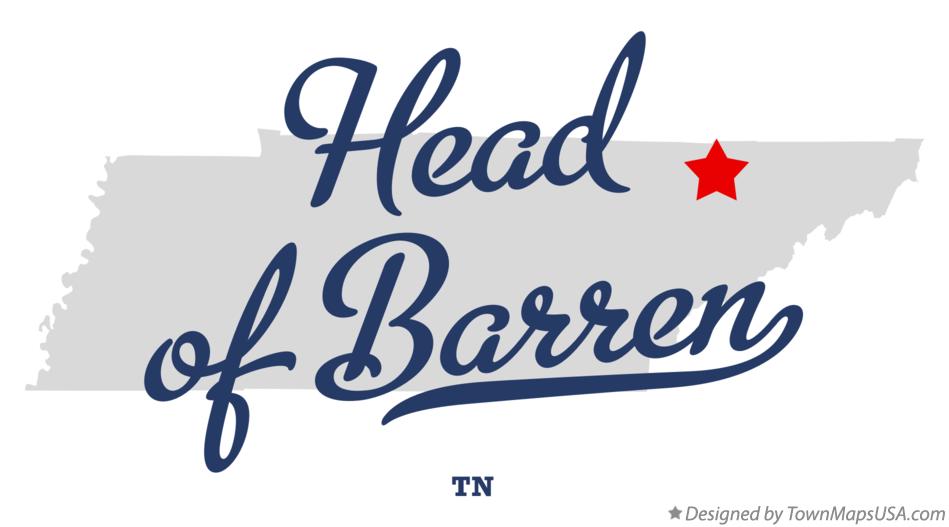 Map of Head of Barren Tennessee TN