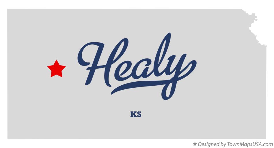 Map of Healy Kansas KS