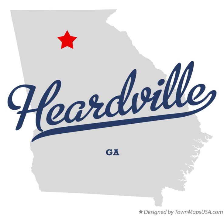 Map of Heardville Georgia GA