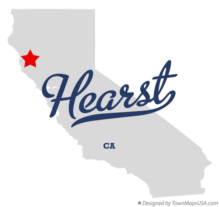 Map of Hearst California CA