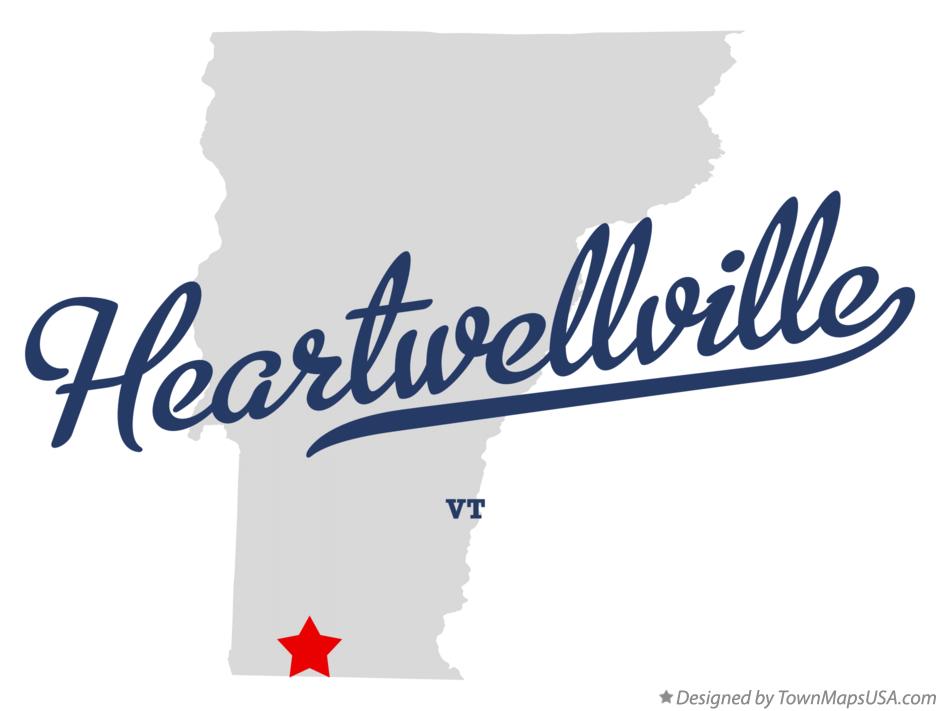 Map of Heartwellville Vermont VT