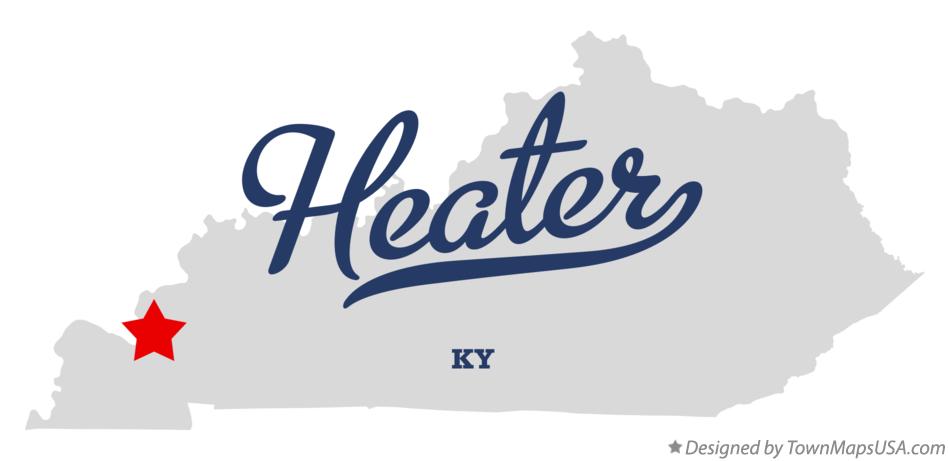 Map of Heater Kentucky KY