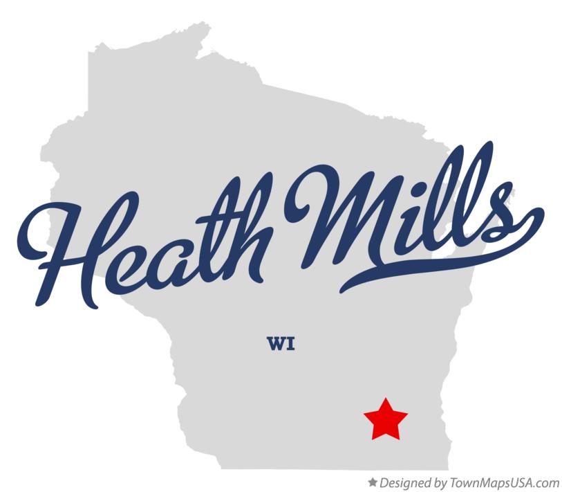 Map of Heath Mills Wisconsin WI